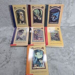 A Series of Unfortunate Events Paperback Partial Set Lemony Snicket 1-6 And 8